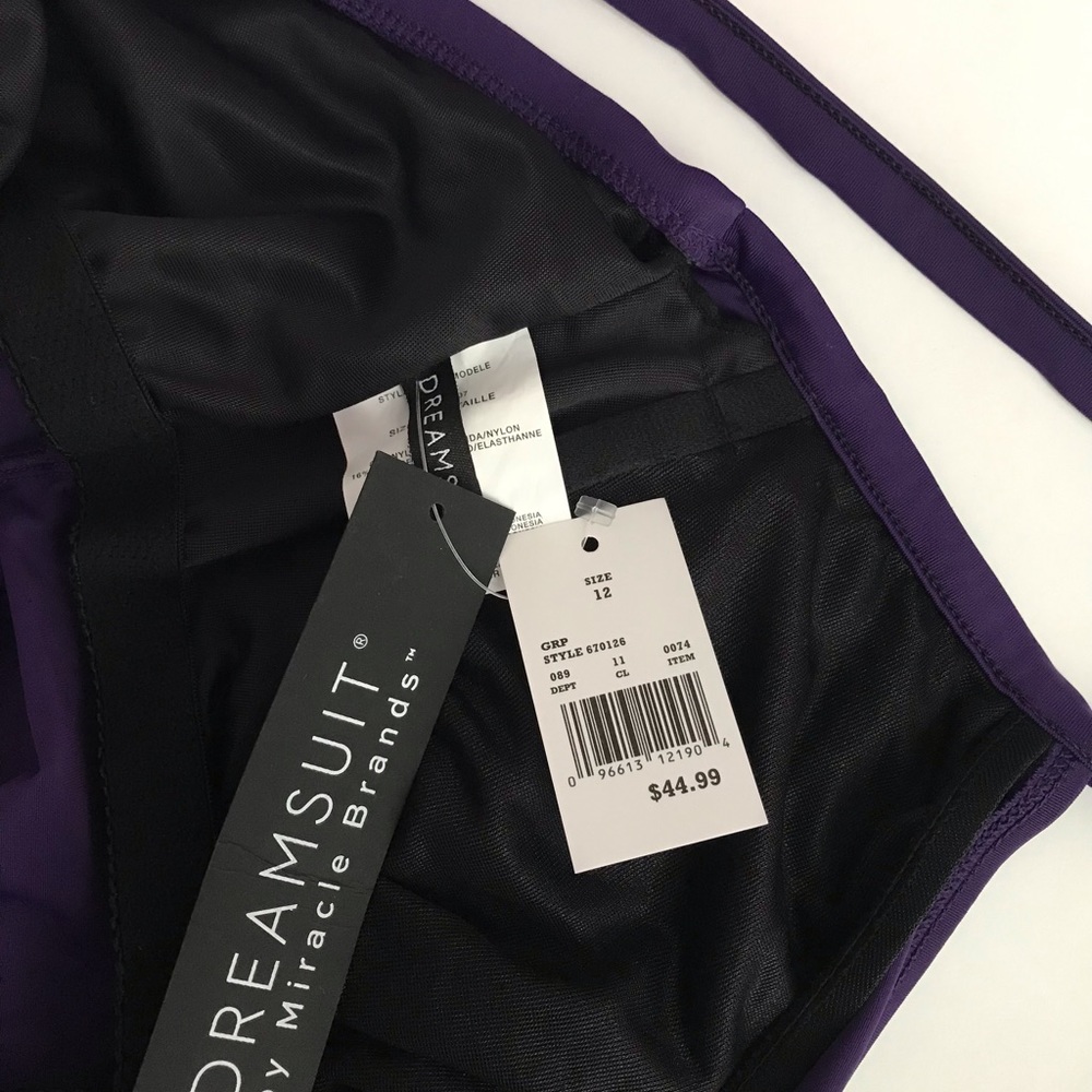 NWT DreamSuit Miracle Suit Twist Top Tankini 10 12 - Picture 6 of 12